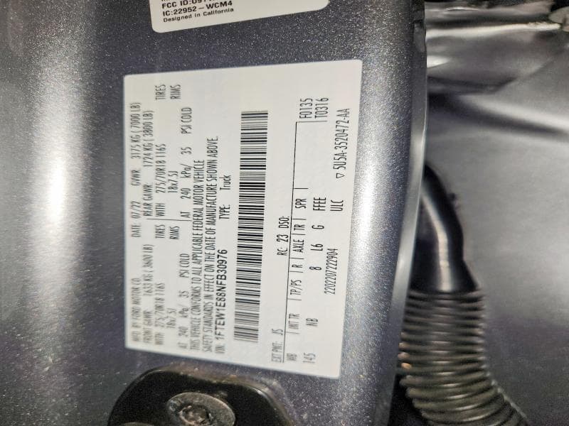 2022 FORD F150 SUPERCREW 12