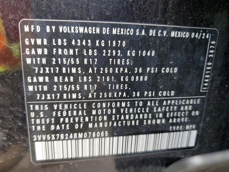 2024 VOLKSWAGEN TAOS S 13