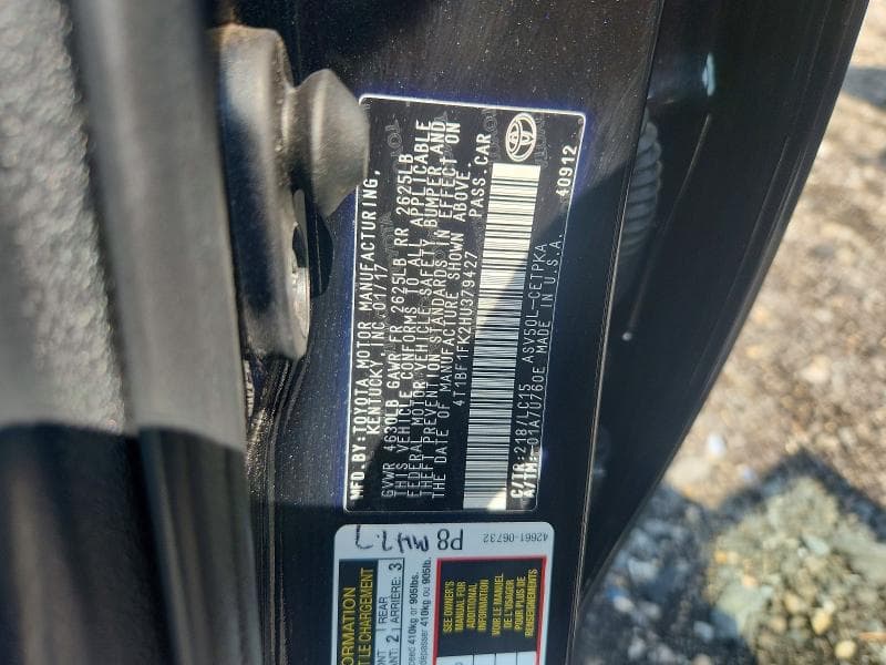 2017 TOYOTA CAMRY XSE 12
