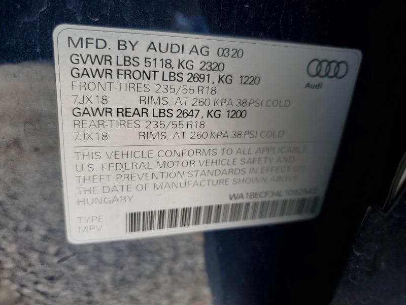 2020 AUDI Q3 PREMIUM PLUS 12