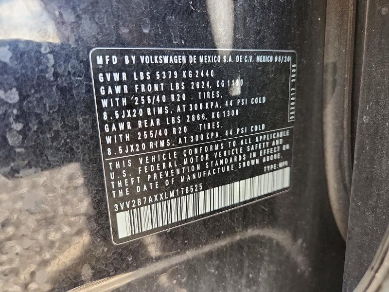 2020 VOLKSWAGEN TIGUAN SE/SEL 14