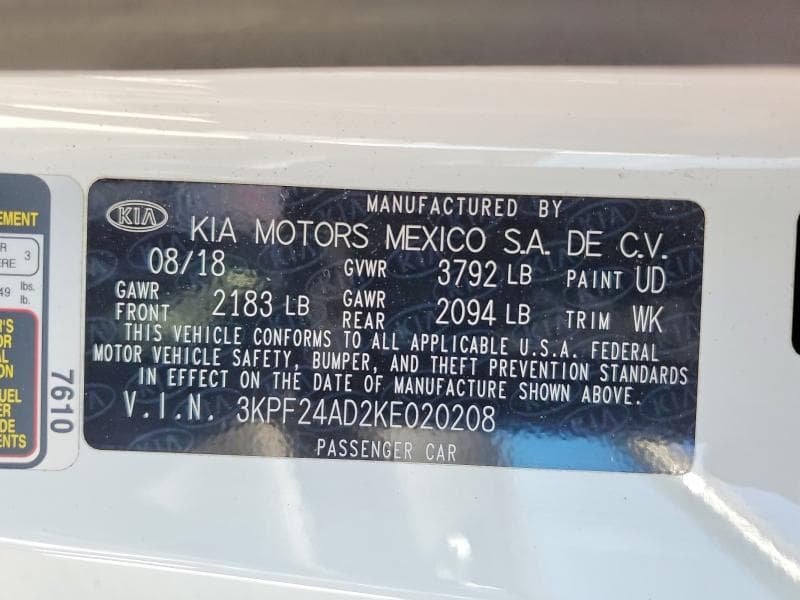 2019 KIA FORTE LXS 13