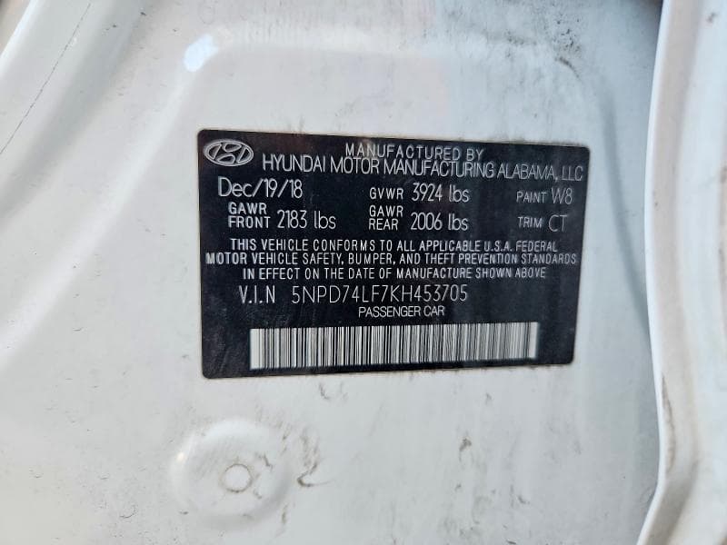 2019 HYUNDAI ELANTRA SE 13