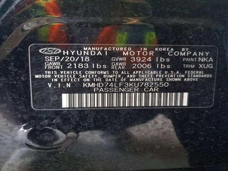 2019 HYUNDAI ELANTRA SE 12