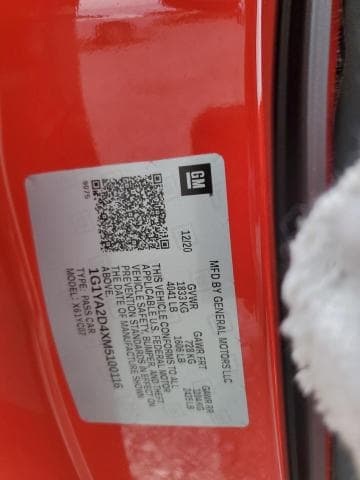 2021 CHEVROLET CORVETTE STINGRAY 1LT 12
