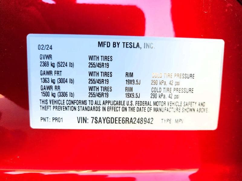 2024 TESLA MODEL Y 12
