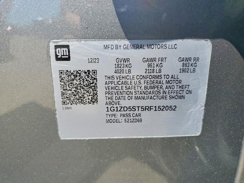 2024 CHEVROLET MALIBU LT 12