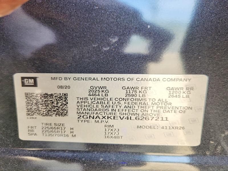 2020 CHEVROLET EQUINOX LT 13