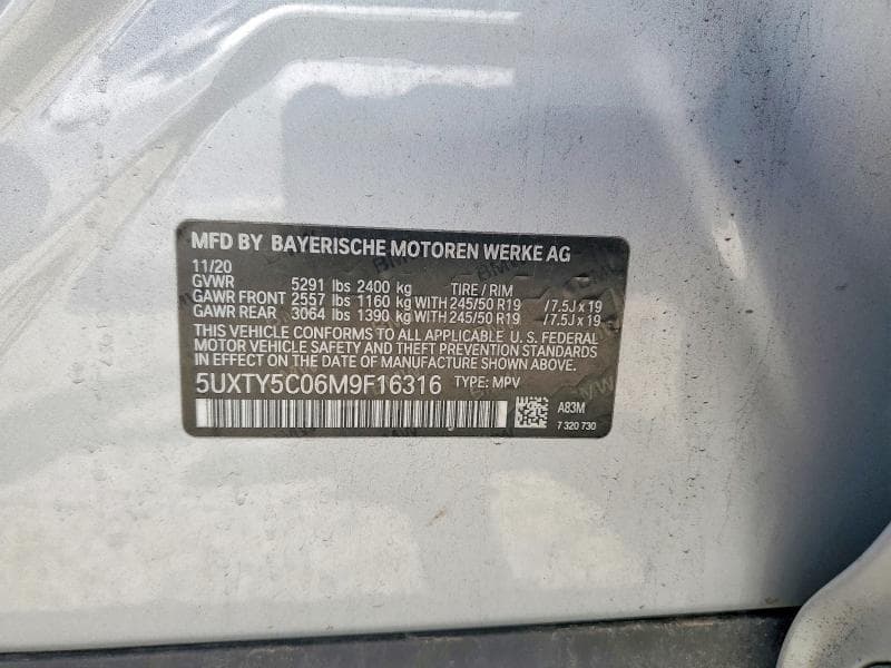 2021 BMW X3 XDRIVE30I 14