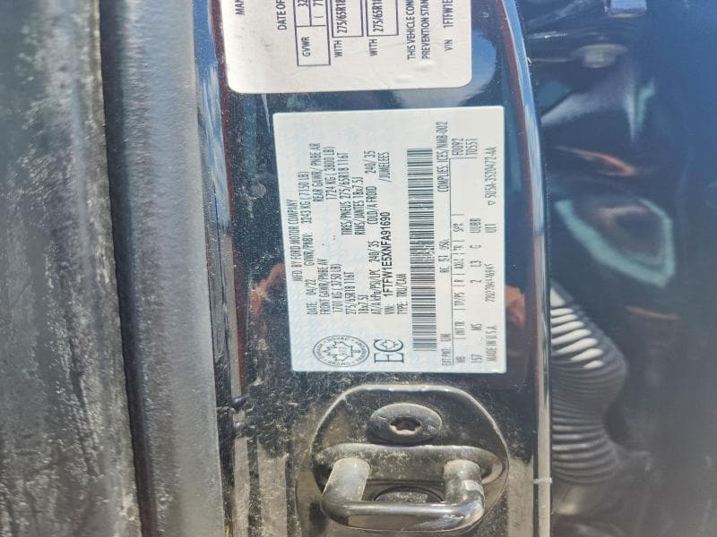 2022 FORD F150 SUPERCREW SUPERCREW 12
