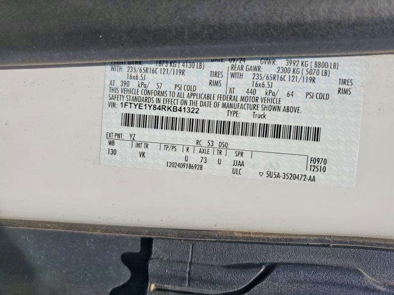2024 FORD TRANSIT 150 DELIVERY VAN 14