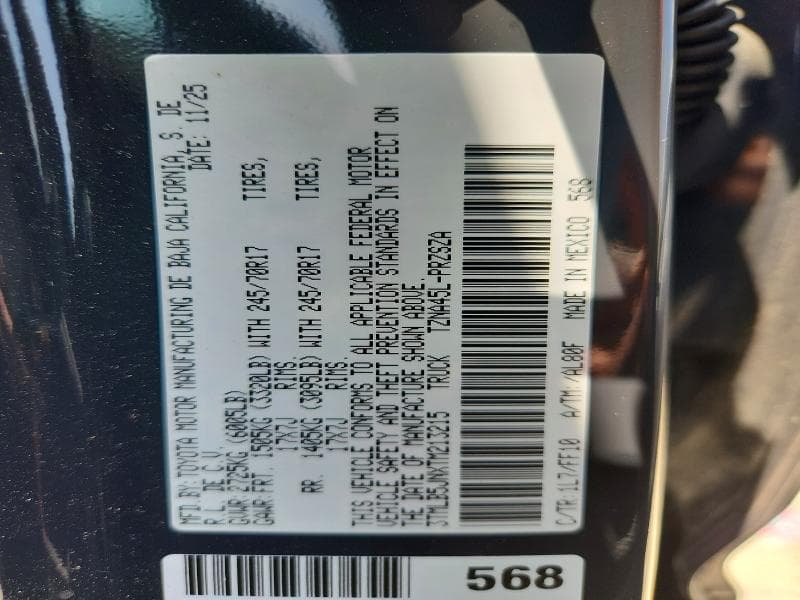 2026 TOYOTA TACOMA SR5 SR5 12