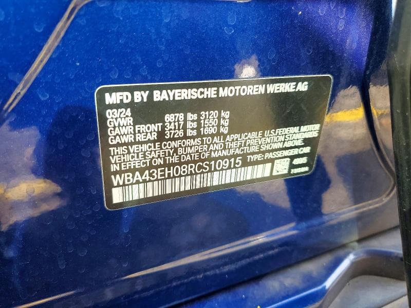 2024 BMW 750 XE XE 12