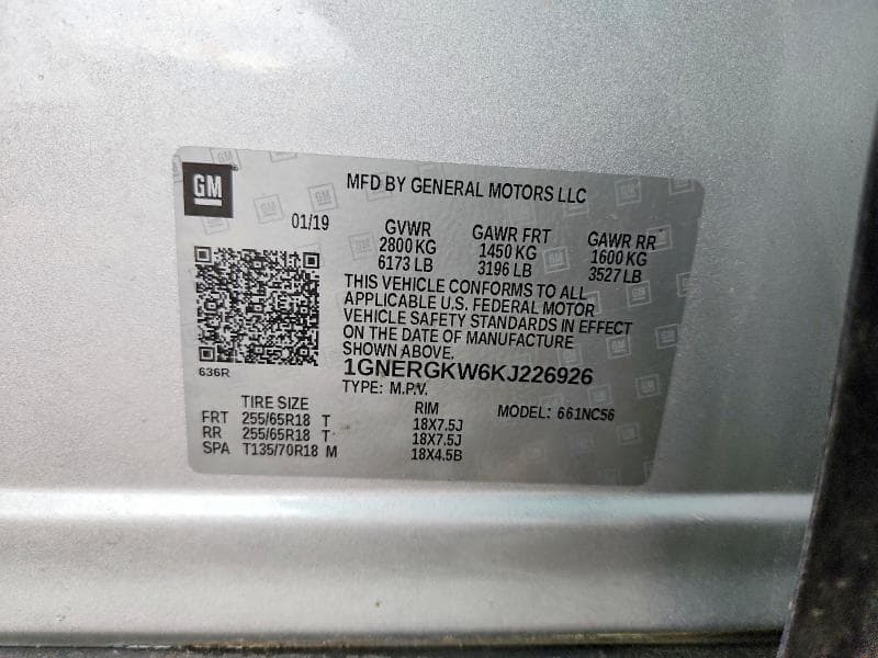 2019 CHEVROLET TRAVERSE LT 13