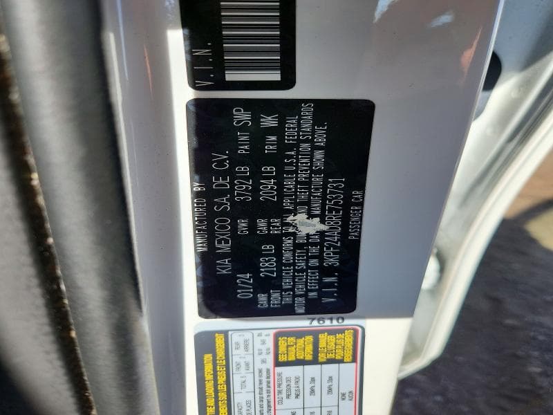 2024 KIA FORTE LXS 12