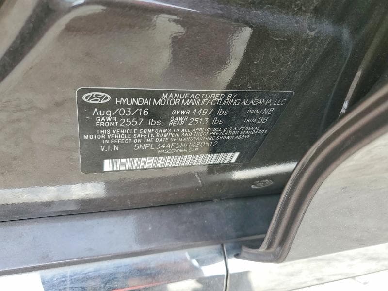 2017 HYUNDAI SONATA SPORT 12