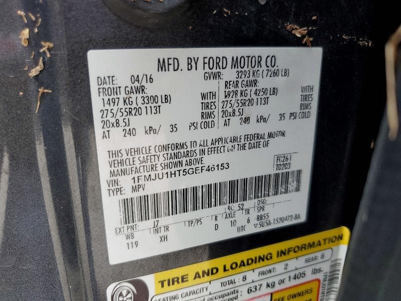 2019 FORD EXPEDITION 12