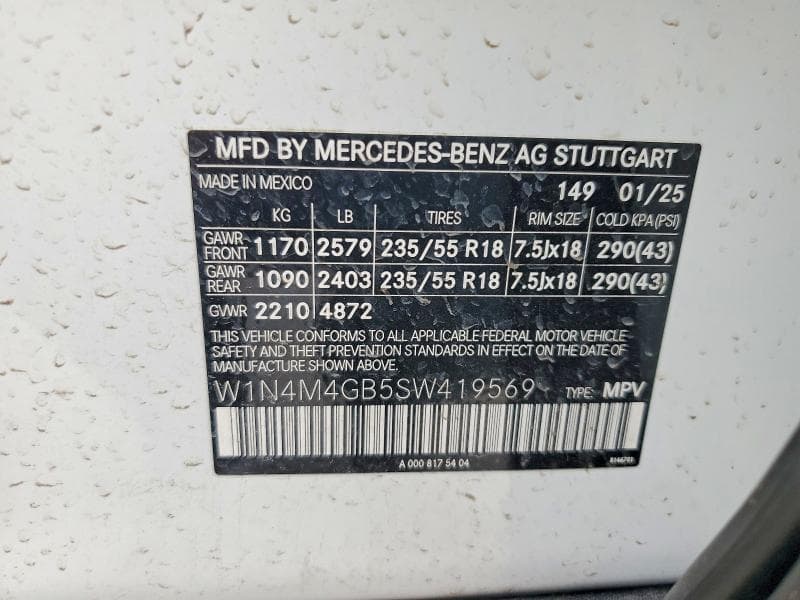 2025 MERCEDES-BENZ GLB 250 250 13
