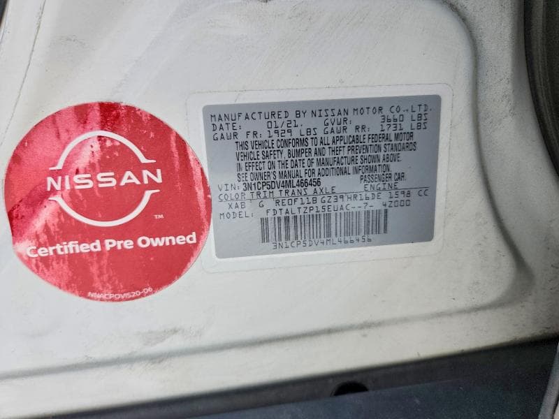 2021 NISSAN KICKS SR 14