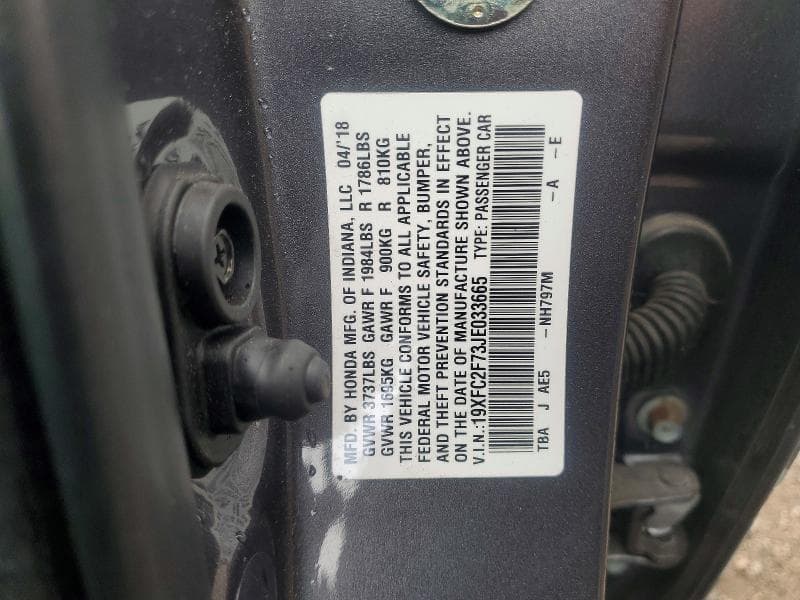 2018 HONDA CIVIC EX EX 12