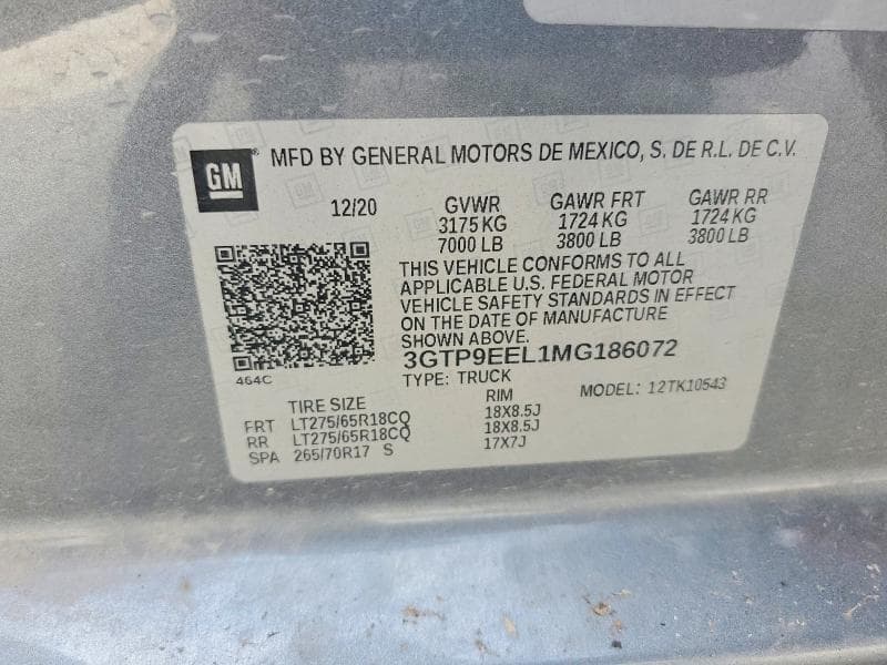 2021 GMC SIERRA K1500 AT4 12