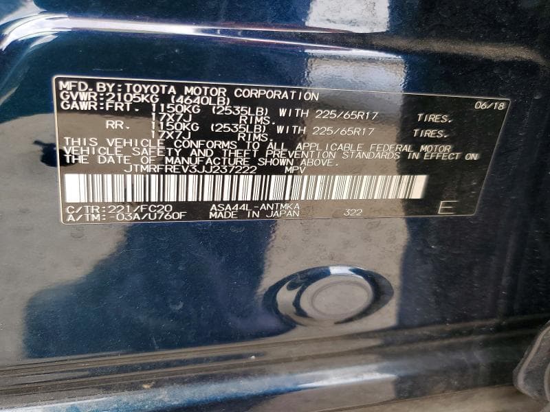 2018 TOYOTA RAV4 XLE 13