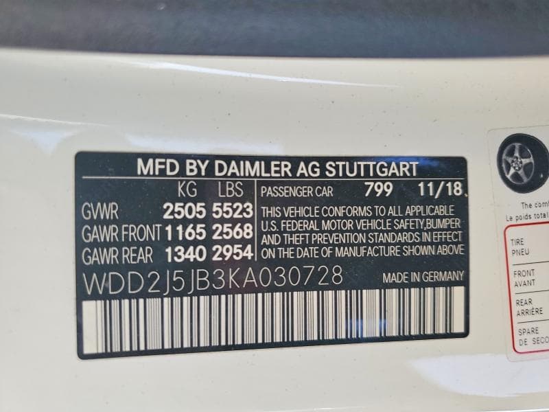 2019 MERCEDES-BENZ CLS 450 450 13