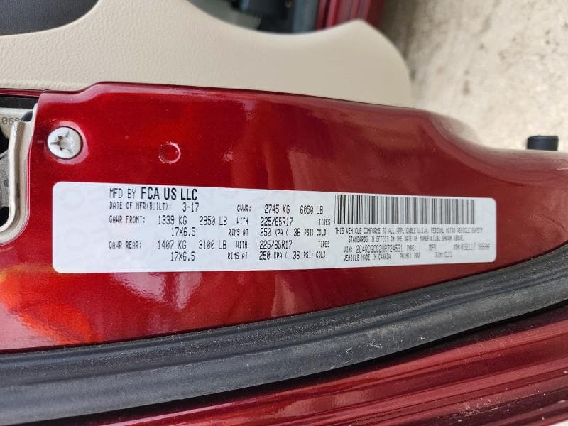2017 DODGE GRAND CARAVAN SXT SXT 13