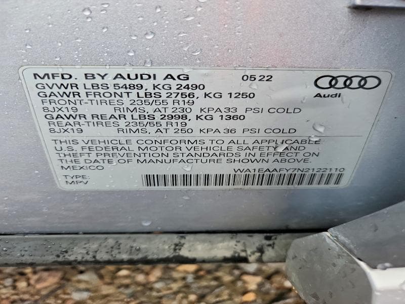 2022 AUDI Q5 PREMIUM PLUS 45 13