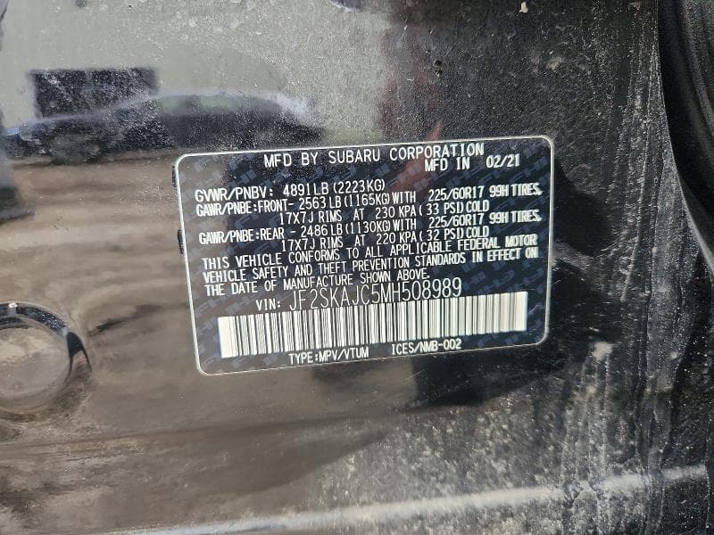 2021 SUBARU FORESTER PREMIUM 14