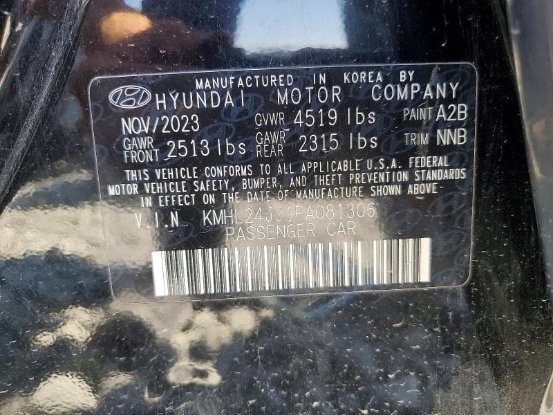 2023 HYUNDAI SONATA HYBRID BLUE 14