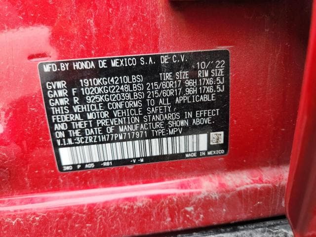2023 HONDA HR-V EXL 13
