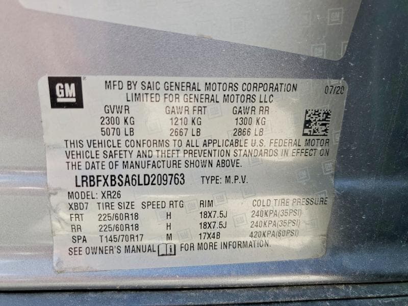 2020 BUICK ENVISION PREFERRED PREFERRED 13