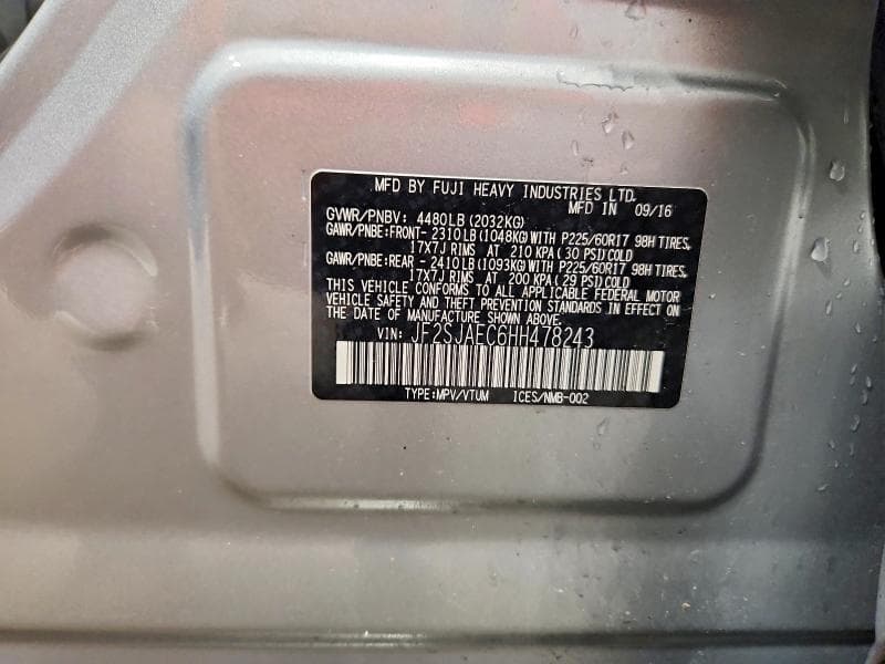 2017 SUBARU FORESTER 2.5I PREMIUM 14