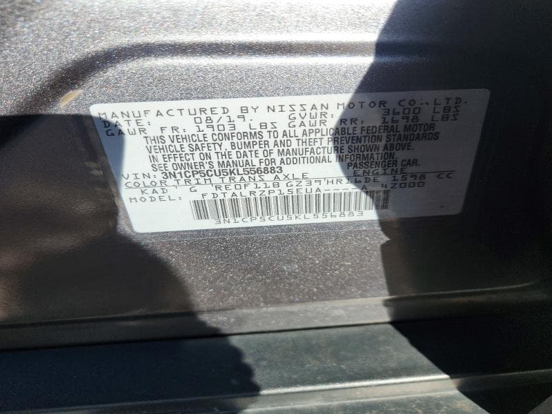 2019 NISSAN KICKS S 13