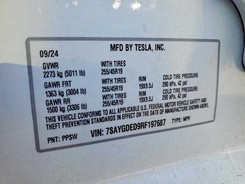 2024 TESLA MODEL Y 13