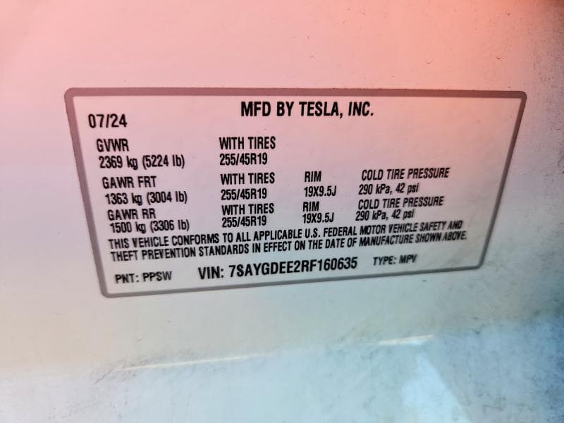 2024 TESLA MODEL Y 13