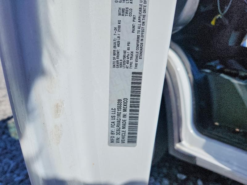 2024 RAM PROMASTER 1500 1500 STANDARD 1500 STANDARD 12