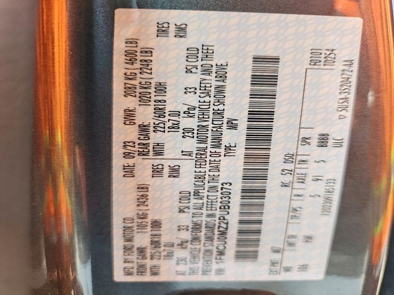 2023 FORD ESCAPE ST LINE ST LINE 13