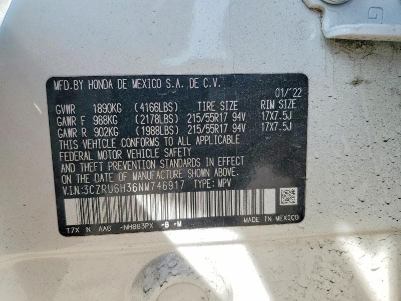 2022 HONDA HR-V LX LX 13
