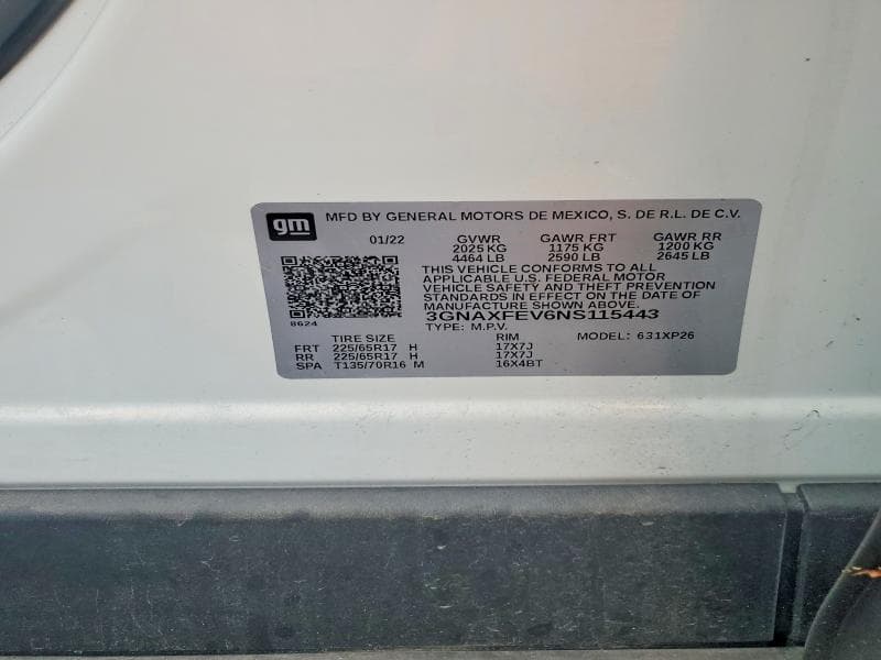 2022 CHEVROLET EQUINOX LS 12
