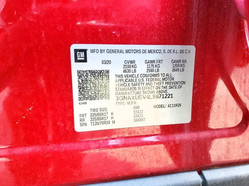 2020 CHEVROLET EQUINOX LT 13