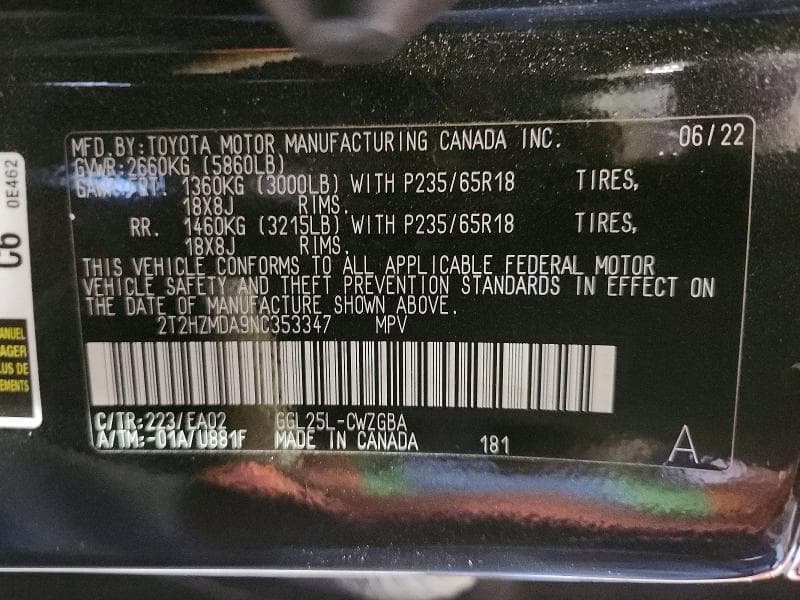 2022 LEXUS RX 350 350 14