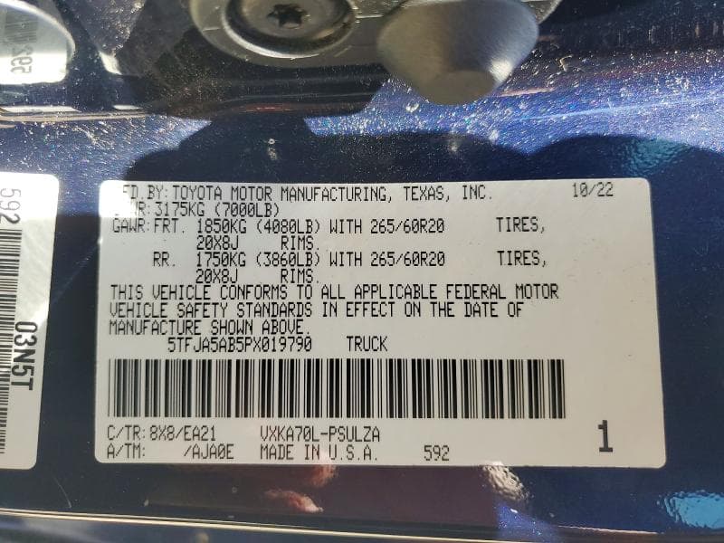 2023 TOYOTA TUNDRA CREWMAX LIMITED 12