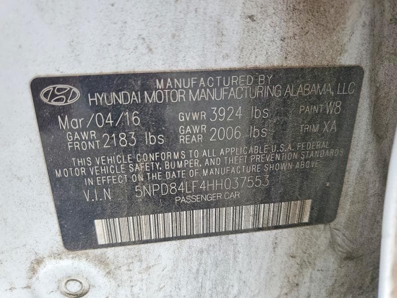 2017 HYUNDAI ELANTRA SE 13