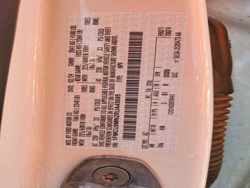 2024 FORD ESCAPE ST LINE ST LINE 12