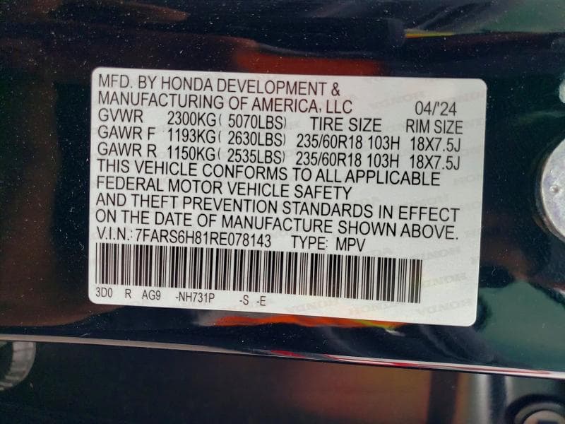2024 HONDA CR-V SPORT-L SPORT-L 12