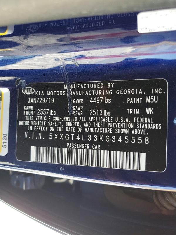 2019 KIA OPTIMA LX 12