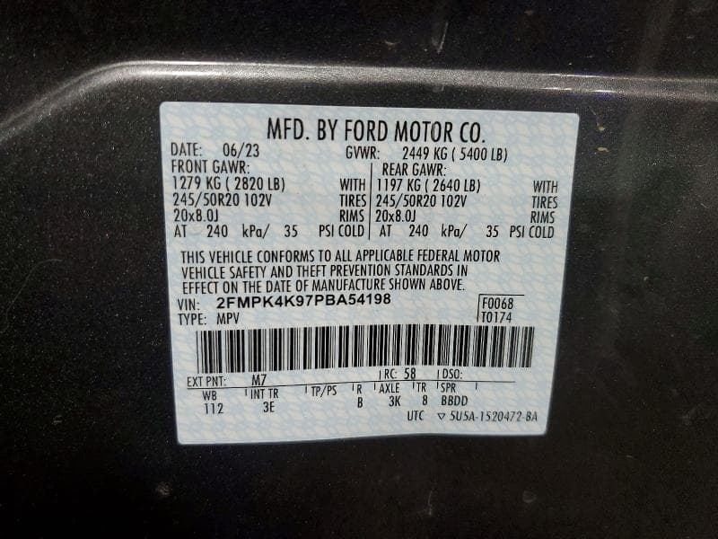 2023 FORD EDGE TITANIUM TITANIUM 12