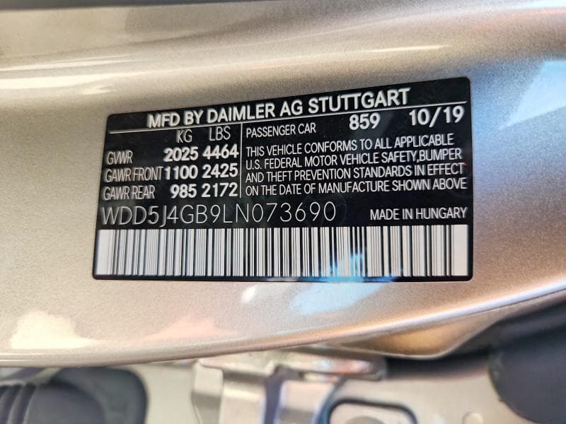 2020 MERCEDES-BENZ CLA 250 12